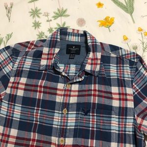 ✨2/$10✨ American Eagle Slim Fit Flannel Collared Shirt